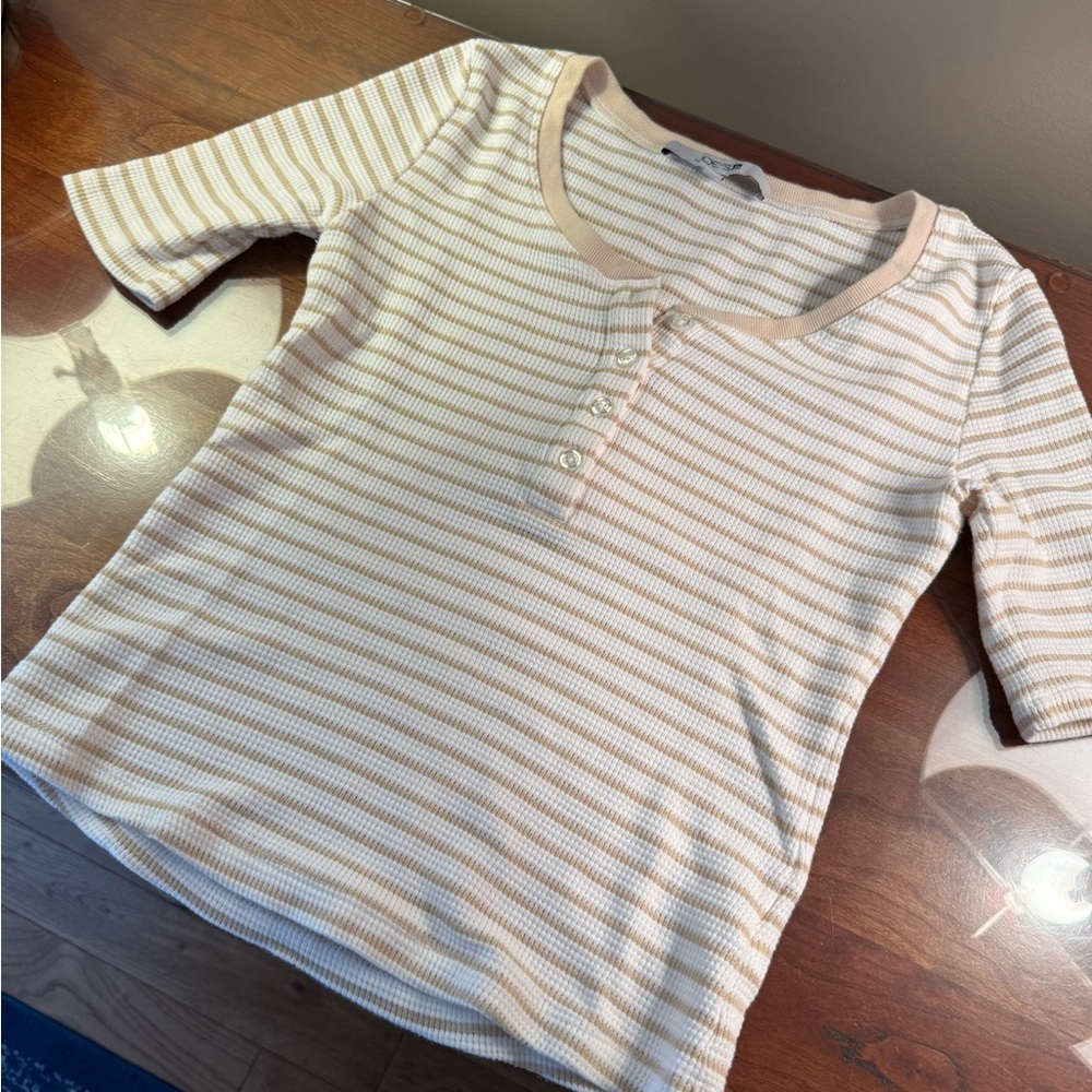 Joe’s Striped Waffle Henley 🍂